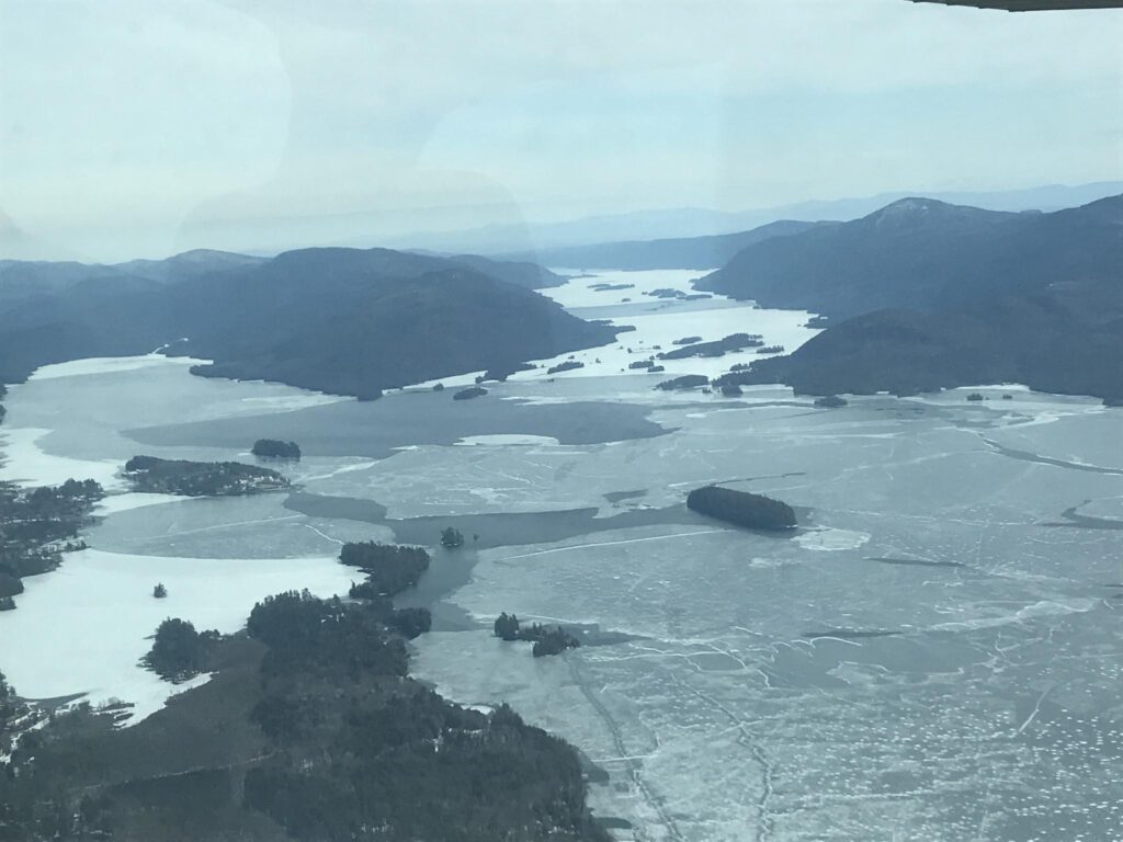 Lake with ice