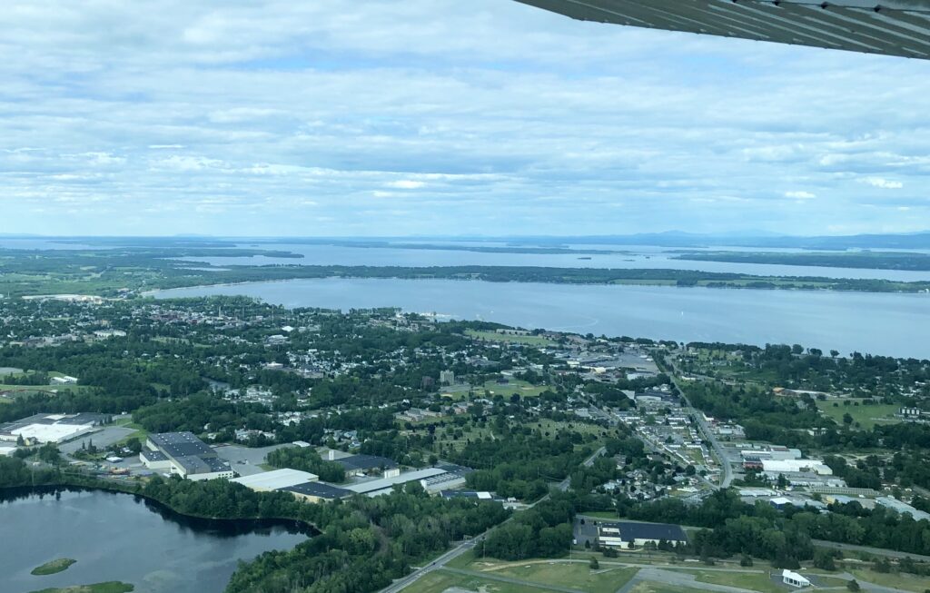 city with lake